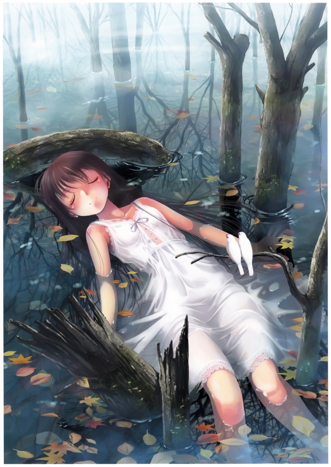 Woman anime outdoor bubble